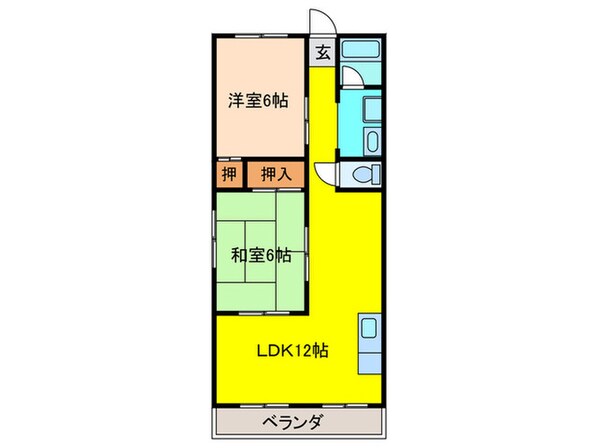 サンハイツの物件間取画像